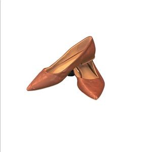 Express Pointed Toe Flats Camel